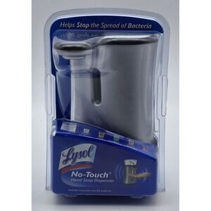 Lysol No-Touch Hand Soap Dispenser Only Stainless Hands Free - see pics